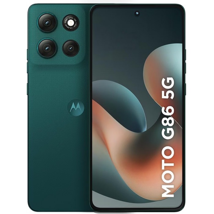 Oferta Relâmpago Celular Motorola Moto G86 5G - 512GB, 12GB RAM+12GB Ram Boost) Camera 50MP Sony LYTIA™e Bateria de 5200 mAh, Tela 6.7", IP68 + IP69 - Verde Escuro 